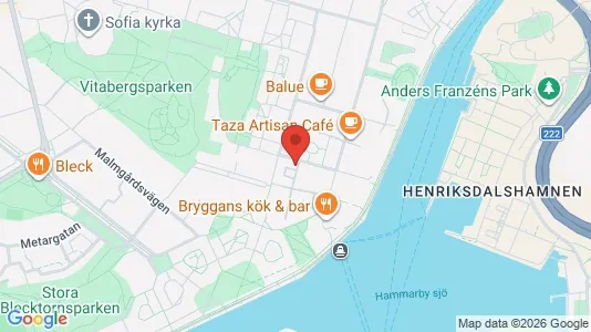 Kontorslokaler att hyra i Södermalm - kort over placeringen