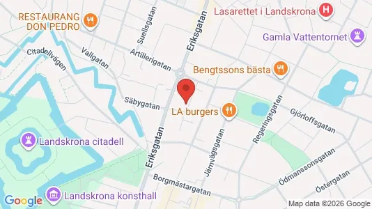 Kontorslokaler att hyra i Landskrona - kort over placeringen