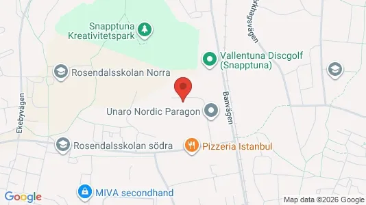 Industrilokaler att hyra i Vallentuna - kort over placeringen