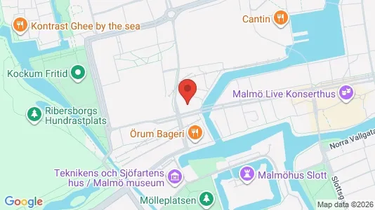 Kontorslokaler att hyra i Malmö Centrum - kort over placeringen