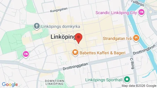 Kontorslokaler att hyra i Linköping - kort over placeringen