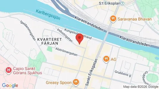 Kontorslokaler att hyra i Kungsholmen - kort over placeringen