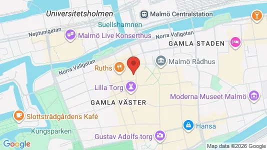 Kontorslokaler att hyra i Malmö Centrum - kort over placeringen