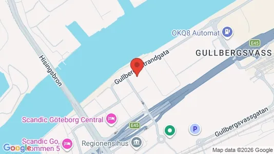 Kontorslokaler att hyra i Göteborg Centrum - kort over placeringen