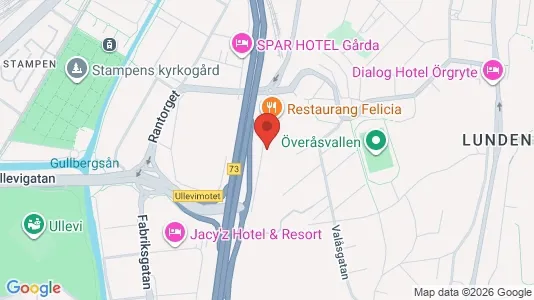 Kontorslokaler att hyra i Örgryte-Härlanda - kort over placeringen