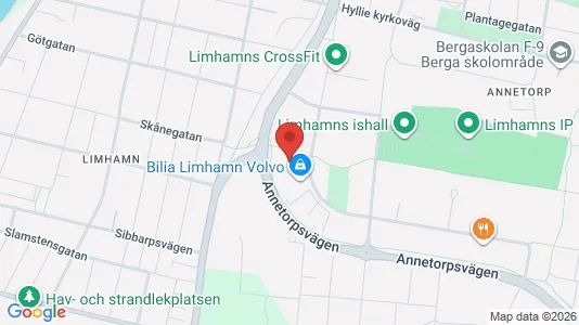 Lagerlokaler att hyra i Limhamn/Bunkeflo - kort over placeringen