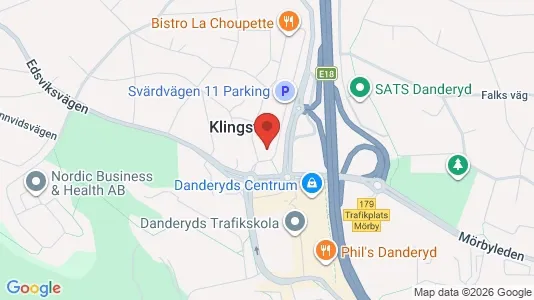 Kontorslokaler att hyra i Danderyd - kort over placeringen