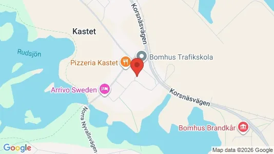 Industrilokaler att hyra i Gävle - kort over placeringen
