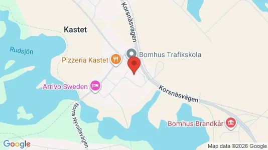 Industrilokaler att hyra i Gävle - kort over placeringen