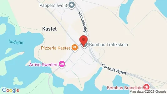 Industrilokaler att hyra i Gävle - kort over placeringen
