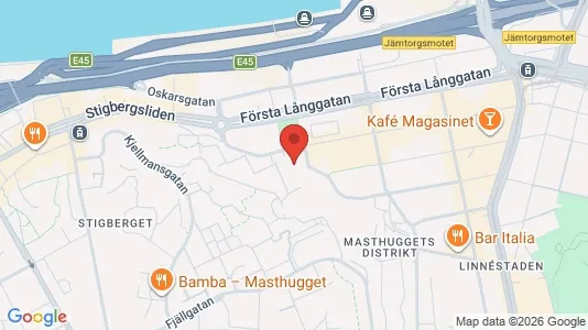 Kontorslokaler att hyra i Göteborg Centrum - kort over placeringen