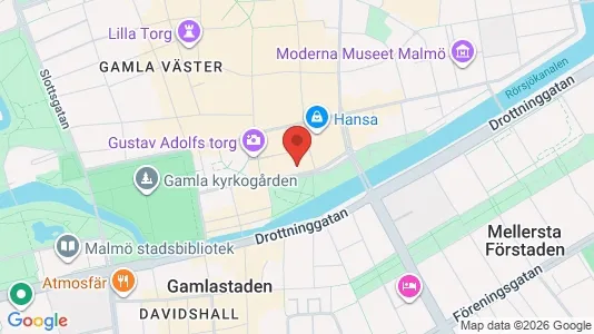 Kontorslokaler att hyra i Malmö Centrum - kort over placeringen