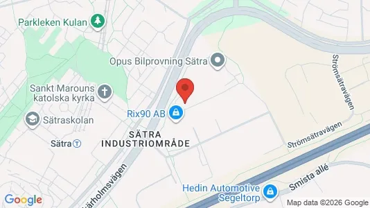 Lagerlokaler att hyra i Söderort - kort over placeringen
