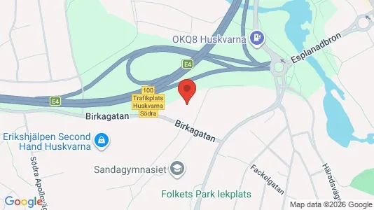 Kontorslokaler att hyra i Jönköping - kort over placeringen