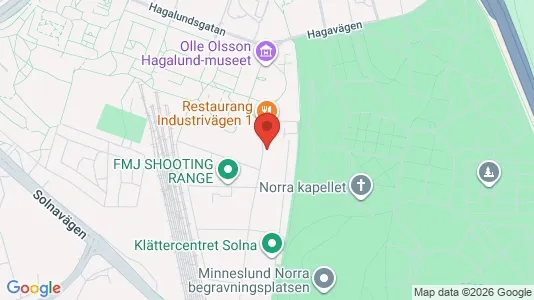 Kontorslokaler att hyra i Solna - kort over placeringen