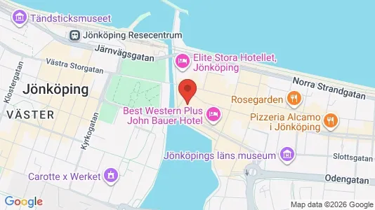 Kontorslokaler att hyra i Jönköping - kort over placeringen