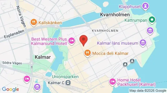 Kontorslokaler att hyra i Kalmar - kort over placeringen