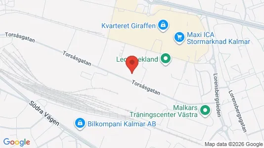 Kontorslokaler att hyra i Kalmar - kort over placeringen