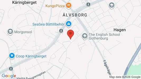 Kontorslokaler att hyra i Göteborg Västra - kort over placeringen