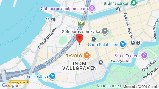 Kontorslokaler att hyra i Göteborg Centrum - kort over placeringen