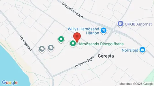 Kontorslokaler att hyra i Härnösand - kort over placeringen
