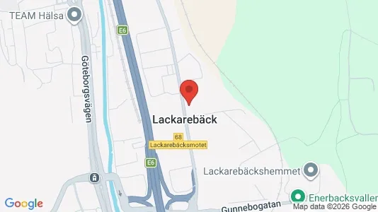 Industrilokaler att hyra i Mölndal - kort over placeringen