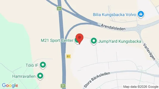 Kontorslokaler att hyra i Kungsbacka - kort over placeringen