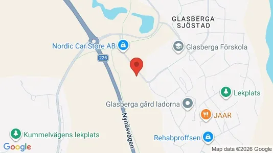 Lagerlokaler att hyra i Södertälje - kort over placeringen