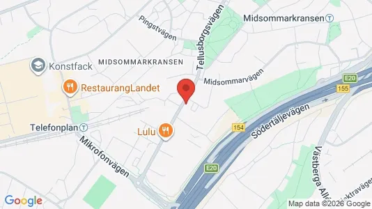 Kontorslokaler att hyra i Söderort - kort over placeringen