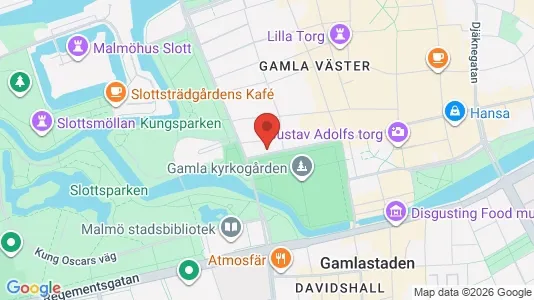 Kontorslokaler att hyra i Malmö Centrum - kort over placeringen