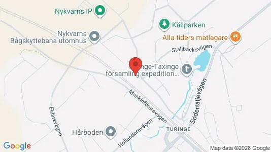 Industrilokaler att hyra i Nykvarn - kort over placeringen