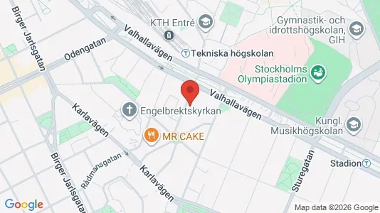 Affärslokaler att hyra i Östermalm - kort over placeringen
