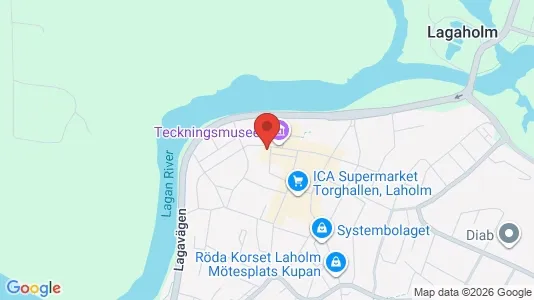 Kontorslokaler att hyra i Laholm - kort over placeringen