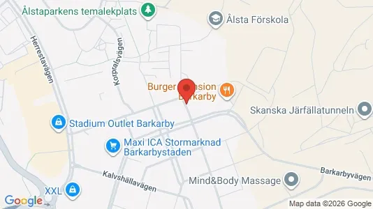 Kontorslokaler att hyra i Järfälla - kort over placeringen