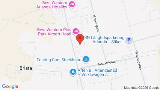 Lagerlokaler att hyra i Sigtuna - kort over placeringen