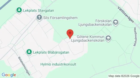 Affärslokaler att hyra i Götene - kort over placeringen