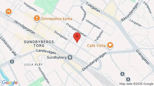 Kontorslokaler att hyra i Sundbyberg - kort over placeringen