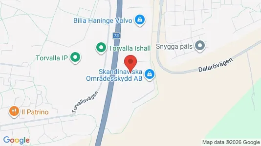 Industrilokaler att hyra i Haninge - kort over placeringen