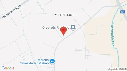 Kontorslokaler att hyra i Fosie - kort over placeringen