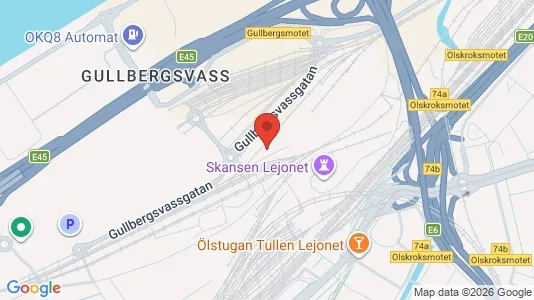 Kontorslokaler att hyra i Göteborg Centrum - kort over placeringen