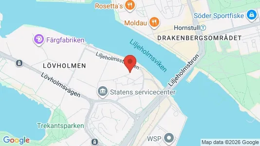 Kontorslokaler att hyra i Södermalm - kort over placeringen