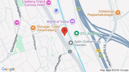 Kontorslokaler att hyra i Johanneberg - kort over placeringen