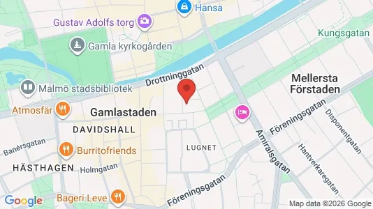 Kontorslokaler att hyra i Malmö Centrum - kort over placeringen