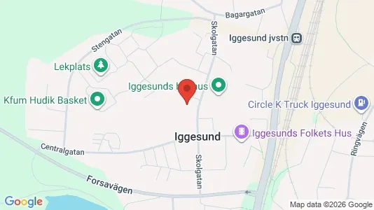 Kontorslokaler att hyra i Hudiksvall - kort over placeringen