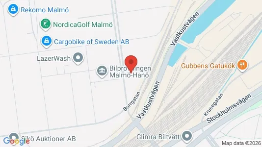 Kontorslokaler att hyra i Malmö Centrum - kort over placeringen