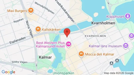 Kontorslokaler att hyra i Kalmar - kort over placeringen