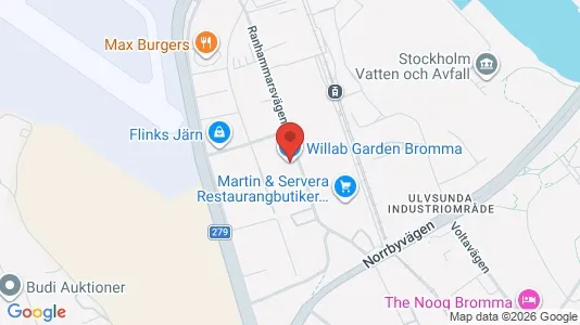 Industrilokaler att hyra i Västerort - kort over placeringen