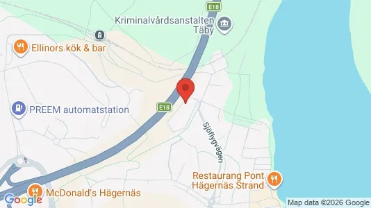 Kontorslokaler att hyra i Täby - kort over placeringen