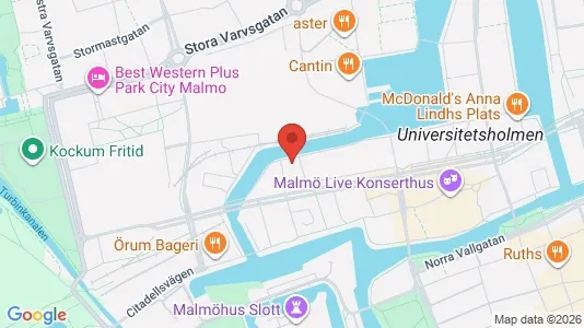 Kontorslokaler att hyra i Malmö Centrum - kort over placeringen