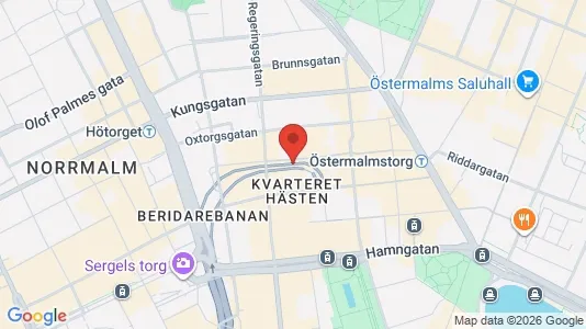 Kontorslokaler att hyra i Stockholm Innerstad - kort over placeringen